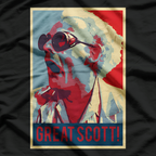 Great Scott Parody Retro Time Travel Humor Graphic  T-Shirt