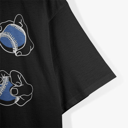 Hand-Drawn Baseball - Artistic Design for Sports Fans T-Shirt