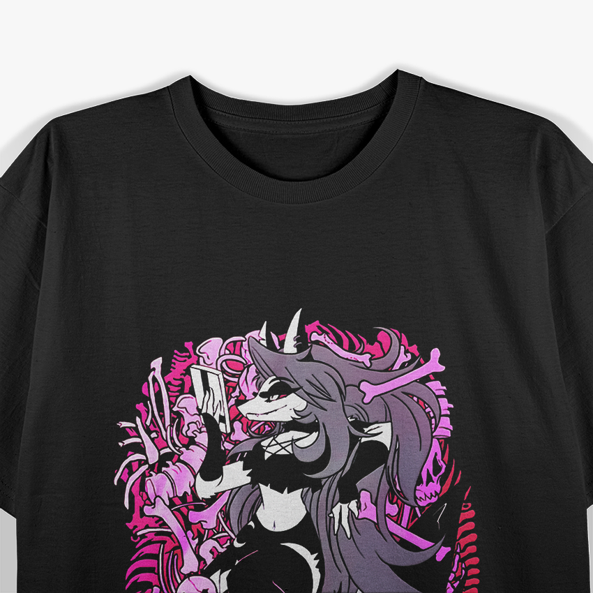 Gothic Demon Wolf – Dark Fantasy Loona Inspired Design T-Shirt
