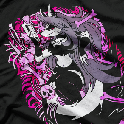 Gothic Demon Wolf – Dark Fantasy Loona Inspired Design T-Shirt