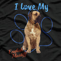 I Love My English Mastiff T-Shirt