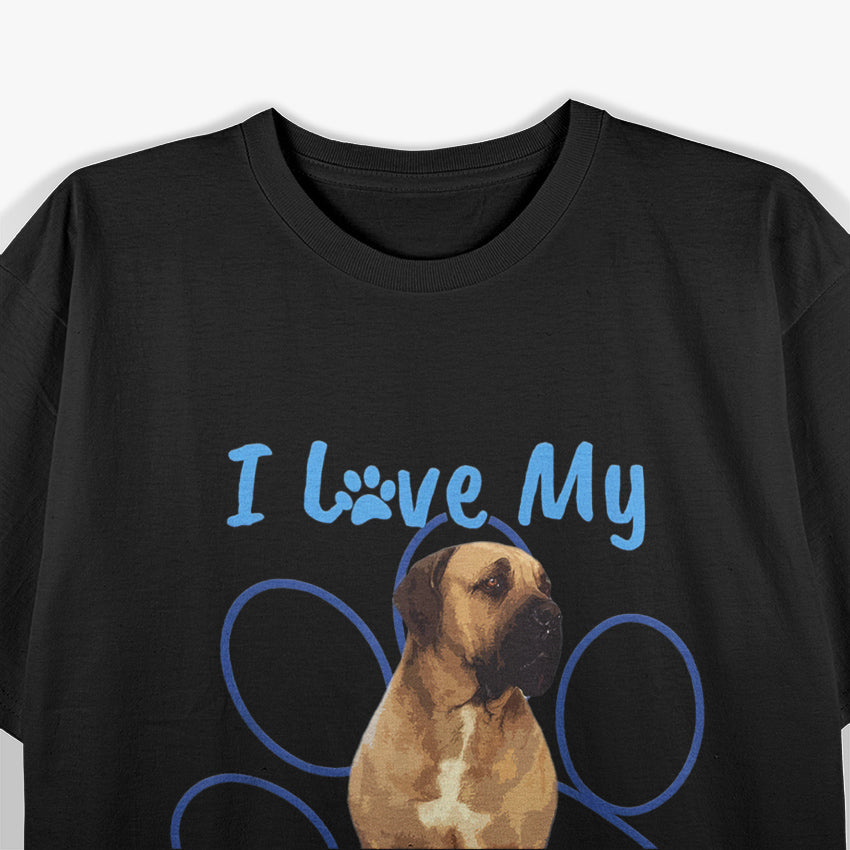 I Love My English Mastiff T-Shirt