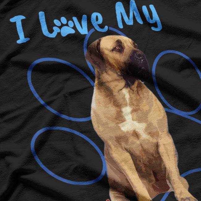 I Love My English Mastiff T-Shirt