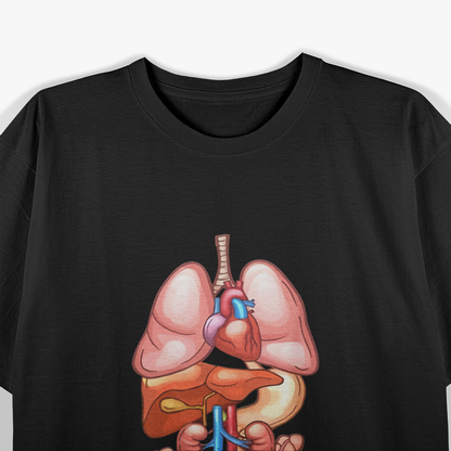 Internal Organ Diagram Human Anatomy Educational Graphic T-Shirt