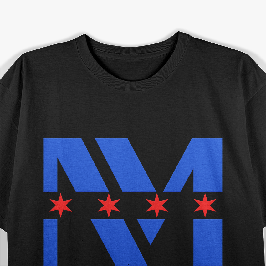 Chicago Medical Worker Pride with City Flag Stars Graphic T-Shirt