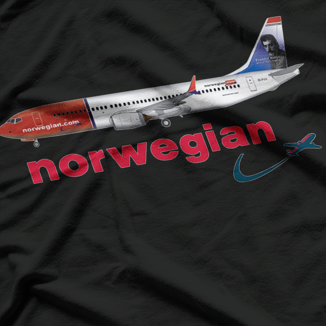 Norway Airline – Best Aviation Graphic Pilot Gift T-Shirt