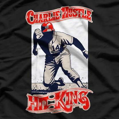 Hit King Inspired Baseball Graphic Vintage Sports T-Shirt