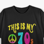 Retro 70s Party Costume Groovy Peace Graphic T-Shirt