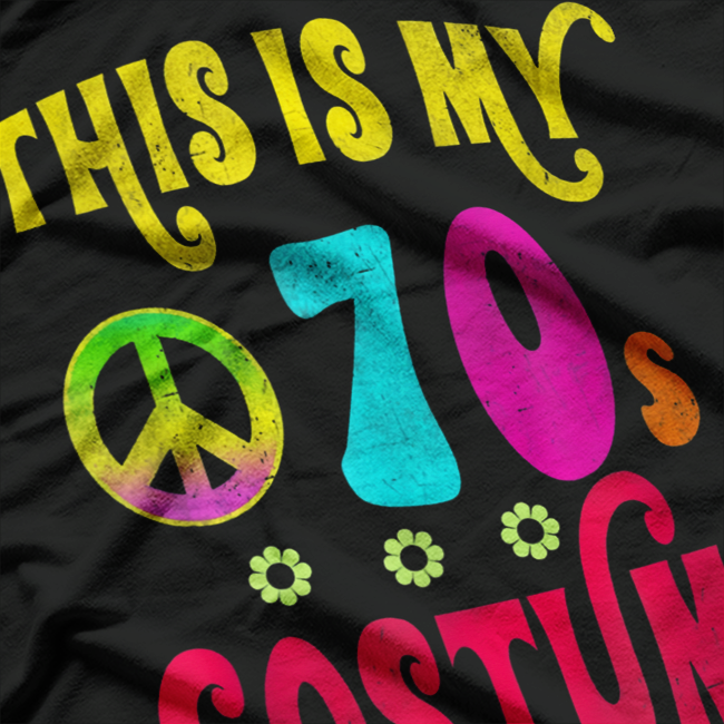 Retro 70s Party Costume Groovy Peace Graphic T-Shirt