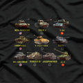 Top Ten Best Tank Military Vehicle War Machine History T-Shirt