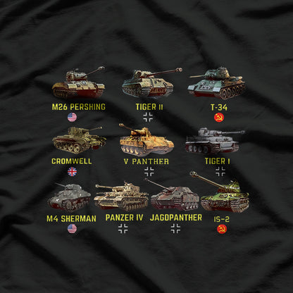 Top Ten Best Tank Military Vehicle War Machine History T-Shirt