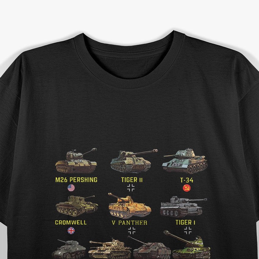 Top Ten Best Tank Military Vehicle War Machine History T-Shirt