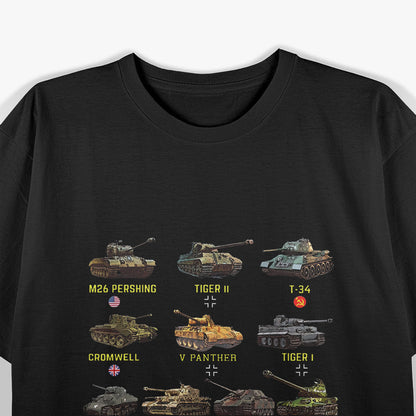 Top Ten Best Tank Military Vehicle War Machine History T-Shirt