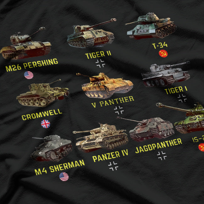 Top Ten Best Tank Military Vehicle War Machine History T-Shirt