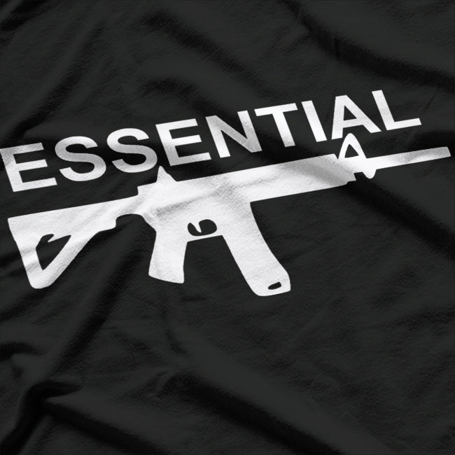 2A 2nd Amendment Essential AR15 Pro Gun Rights USA T-Shirt
