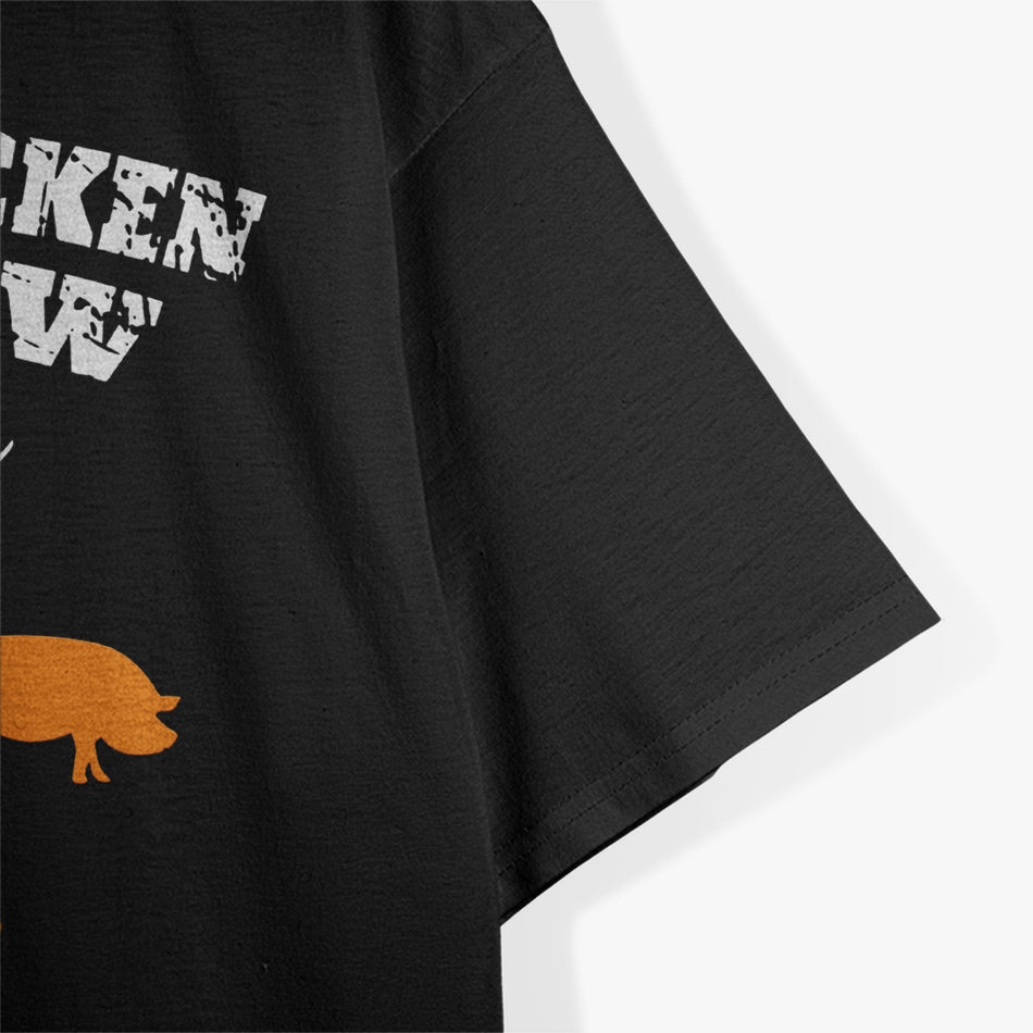 A Pig, A Chicken, and A Cow - Funny Farm Animal Humor T-Shirt