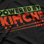 Powered by Kimchi Funny Korean Food Lover Graphic T-Shirt