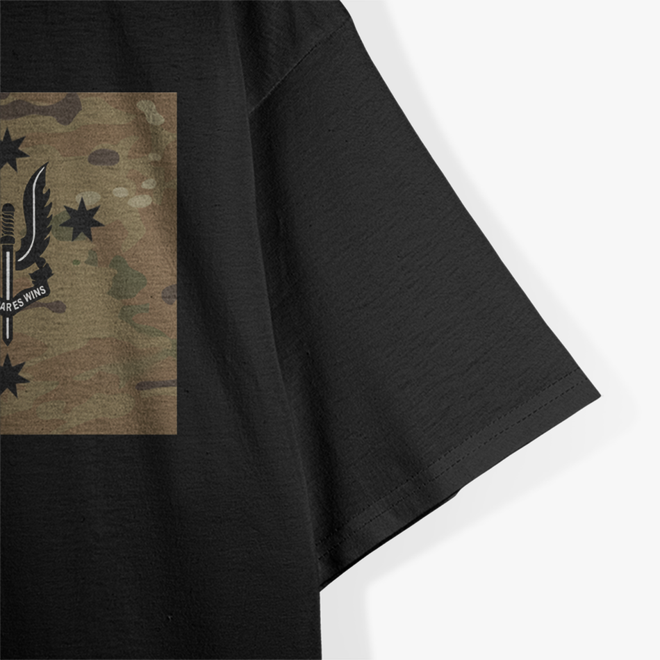 Australian Flag (SAS Multicam Black & White) T-Shirt