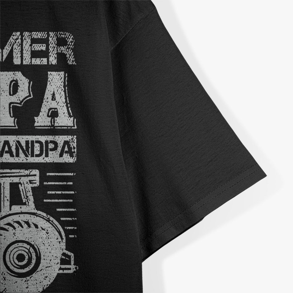 Grandpa: The Tractor-Loving Farmer T-Shirt