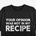Culinary Comedy – Funny Chef Quote Graphic Retro T-Shirt