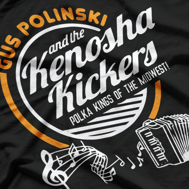 Retro Polka Band Kenosha Novelty Graphic T-Shirt