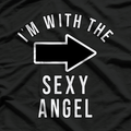 I’m With the Sexy Angel – Funny Halloween Costume Party Love T-Shirt