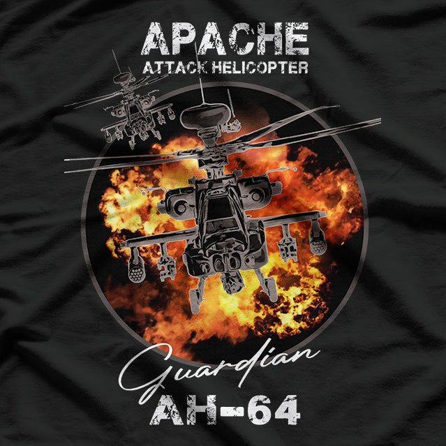 Helicopter AH-64 Apache T-Shirt
