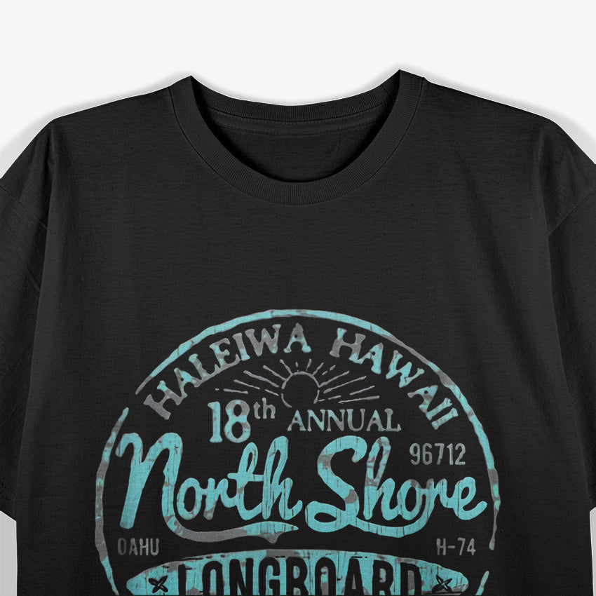 North Shore Longboard Competition 1978 Hawaii Vintage T-Shirt