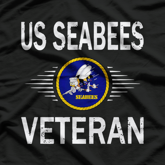 Proud Seabee Serving with Honor and Grit T-Shirt