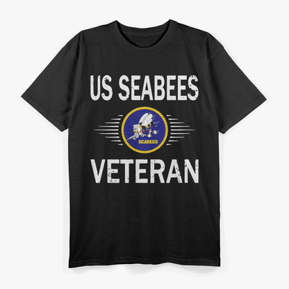Proud Seabee Serving with Honor and Grit T-Shirt