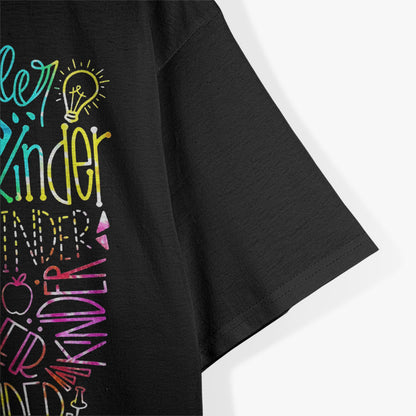 Tie Dye Kindergarten Teacher Team Funny School Typography T-Shirt