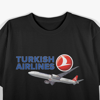 Turkish Pilot Pride Aviation Graphic Tee for Flight Enthusiasts T-Shirt