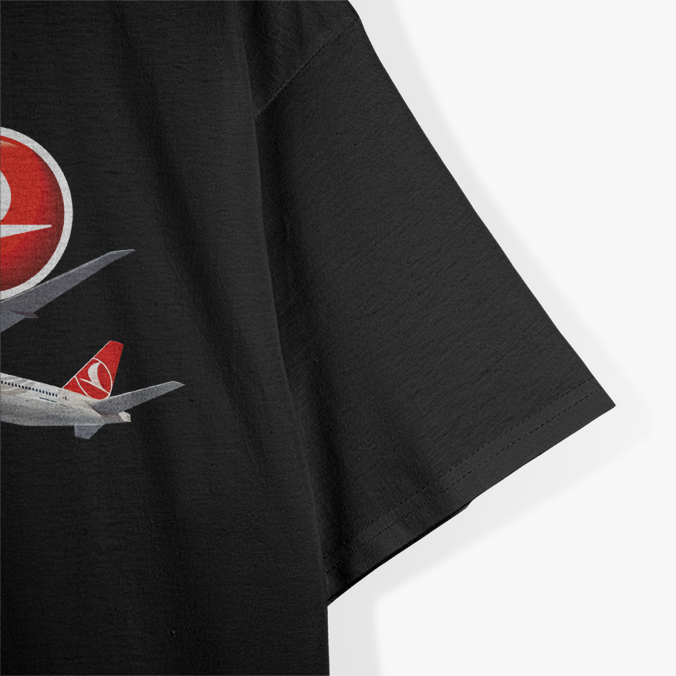 Turkish Pilot Pride Aviation Graphic Tee for Flight Enthusiasts T-Shirt
