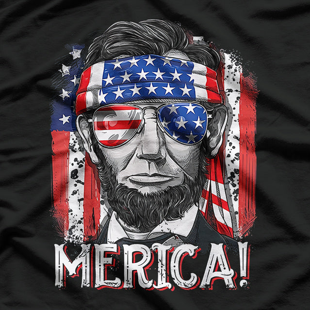 Abraham Lincoln 4th of July Patriotic T-Shirt