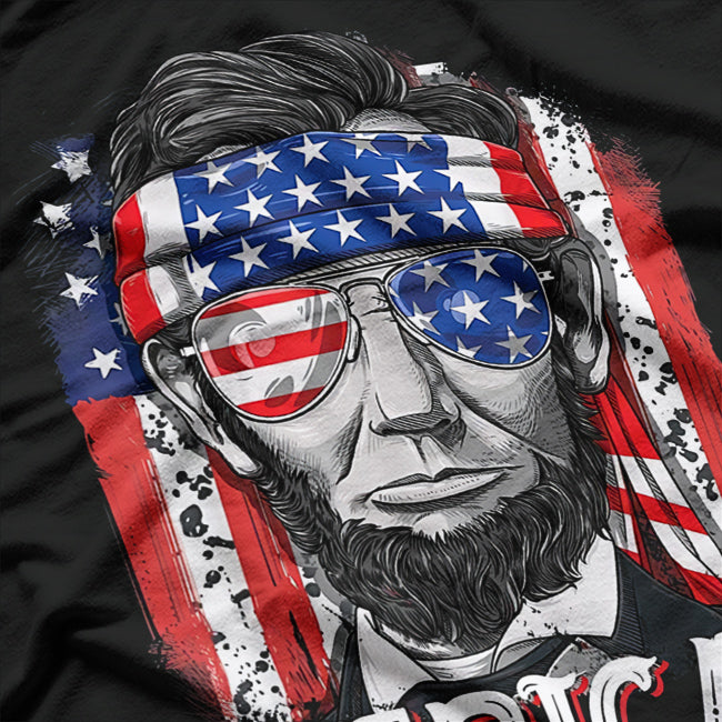 Abraham Lincoln 4th of July Patriotic T-Shirt