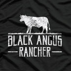 Black Angus Cow Rancher T-Shirt