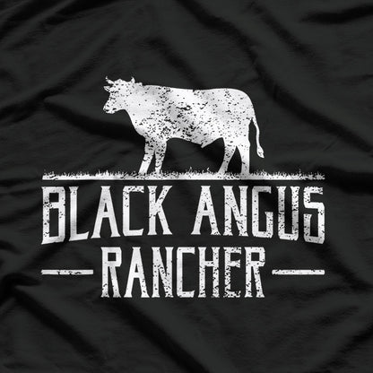 Black Angus Cow Rancher T-Shirt