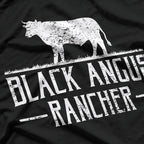 Black Angus Cow Rancher T-Shirt