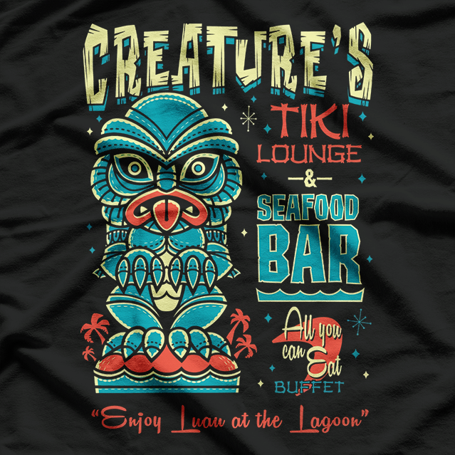 Lagoon Vibes – Creepy Cute Monster Tiki Party T-Shirt
