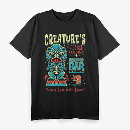 Lagoon Vibes – Creepy Cute Monster Tiki Party T-Shirt