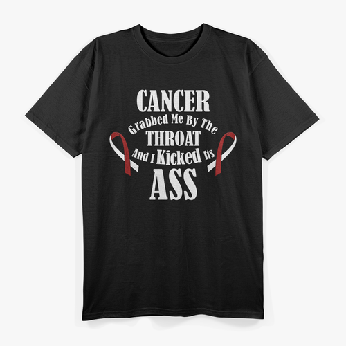 Cancer Grabbed Me by the Throat but I Beat Its Ass Survivor T-Shirt