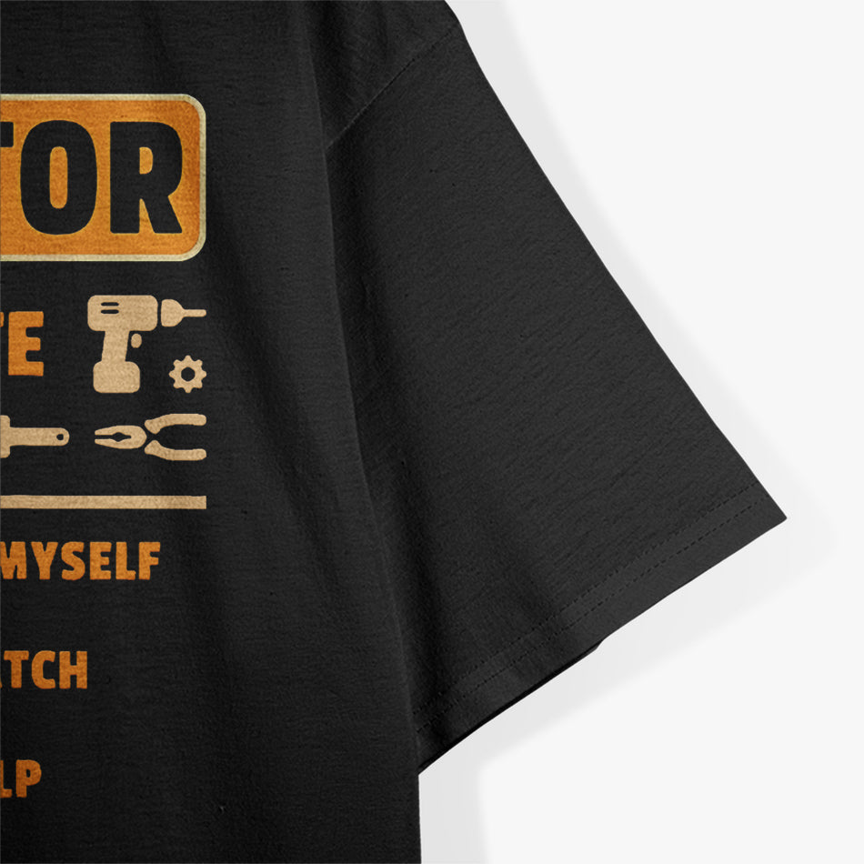 Contractor Hourly Rate Price Chart Labor Funny Gift Handyman T-Shirt
