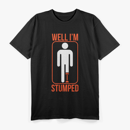 Dark Humor Amputee Joke – Retro Sarcasm T-Shirt