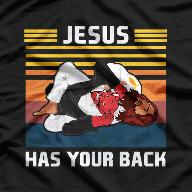 Jesus Has Your Back Funny Religious Christian Faith Inspirational T-Shirt