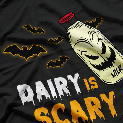 Funny Vegan Halloween, Dairy Is Scary T-Shirt