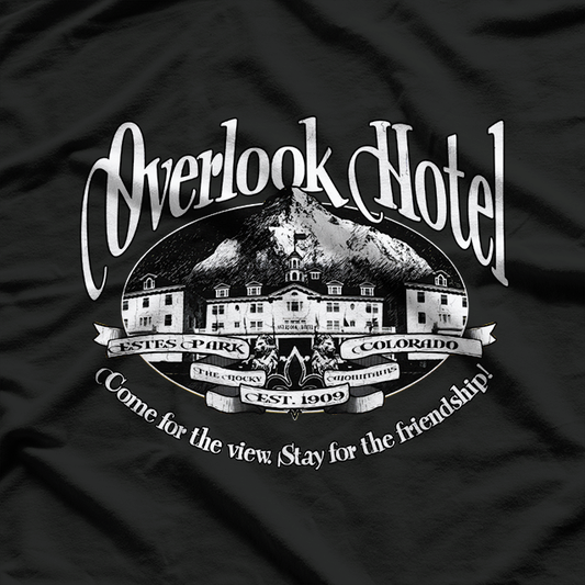 Overlook Hotel Inspired Vintage Graphic Retro Horror T-Shirt