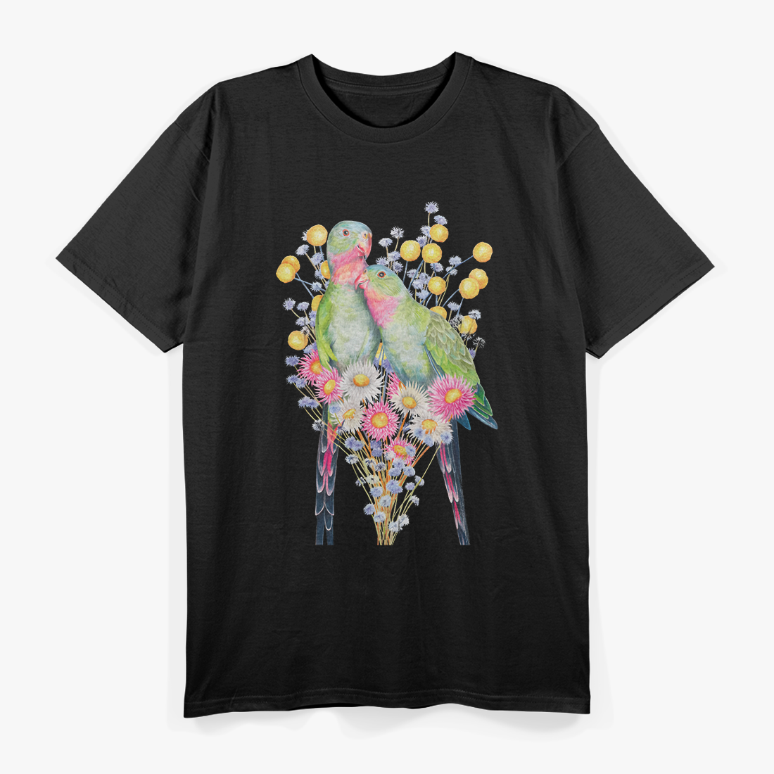 Exotic Parrot Lovers – Princess Parrot Wildlife Artwork T-Shirt