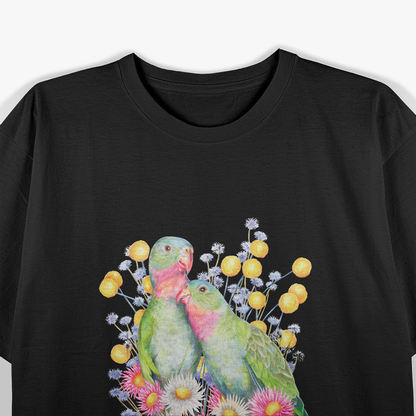 Exotic Parrot Lovers – Princess Parrot Wildlife Artwork T-Shirt