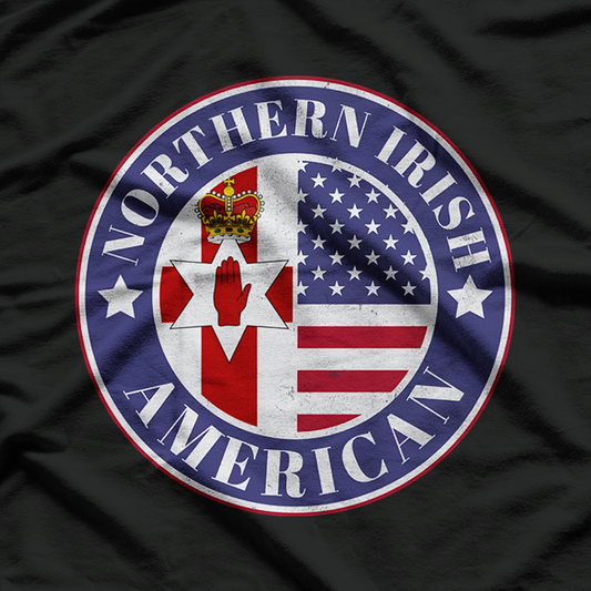 United by Bloodlines – Northern Irish-American Pride Design T-Shirt