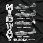 The Battle of Midway: WWII Plane Spotting T-Shirt